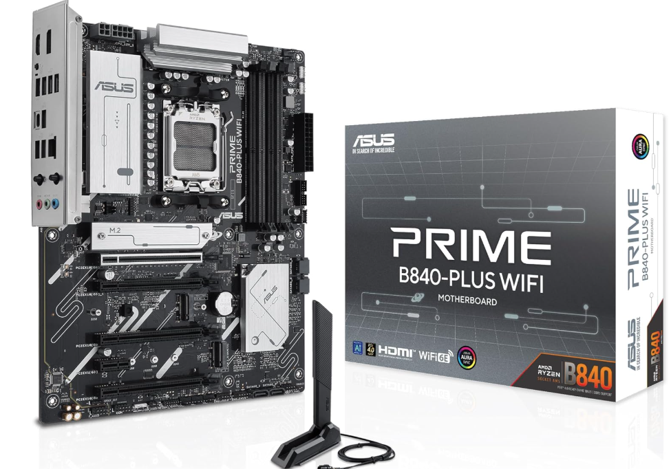 Tarjeta Madre Asus Prime B840-PLUS / ATX / Socket AM5 / AMD B840 / 256GB DDR5 / HDMI / PCIe 4.0 / PRIME B840-PLUS WIFI pue