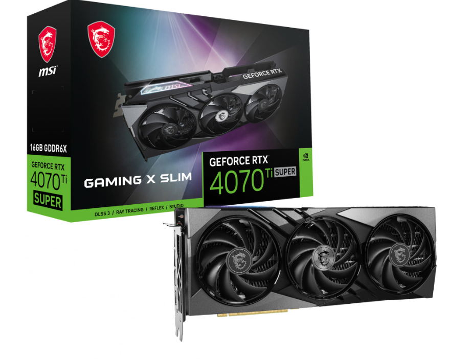 Tarjeta de Video MSI NVIDIA GeForce RTX 4070 Ti SUPER 16G GAMING X SLIM, 16GB 256-bit GDDR6X, PCI Express 4.0 pue