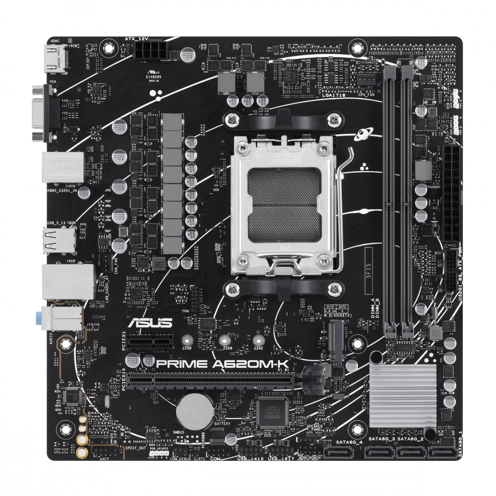 Tarjeta Madre Asus Prime A620m-k/csm Soc Am5/ddr5/hdmi/vga (pue)