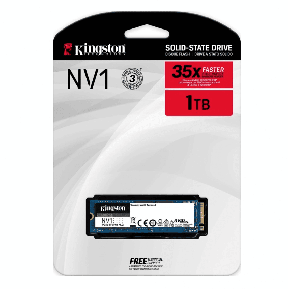 UNIDAD SSD KINGSTON NV1 1000GB M.2 2280 NVMe (SNVS/1000G)