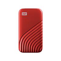UNIDAD DE ESTADO SOLIDO SSD EXTERNO WD MY PASSPORT 1TB PORTATIL USB 3.2 TIPO C ROJO WINDOWS MAC
