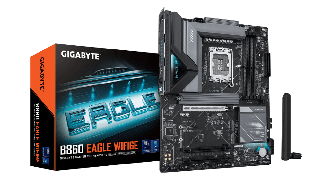Tarjeta Madre Gigabyte B860 Eagle Wifi6e / Socket Lga 1851 Intel Ultra / Ddr5 9066 Mt/s / Wifi 6e /