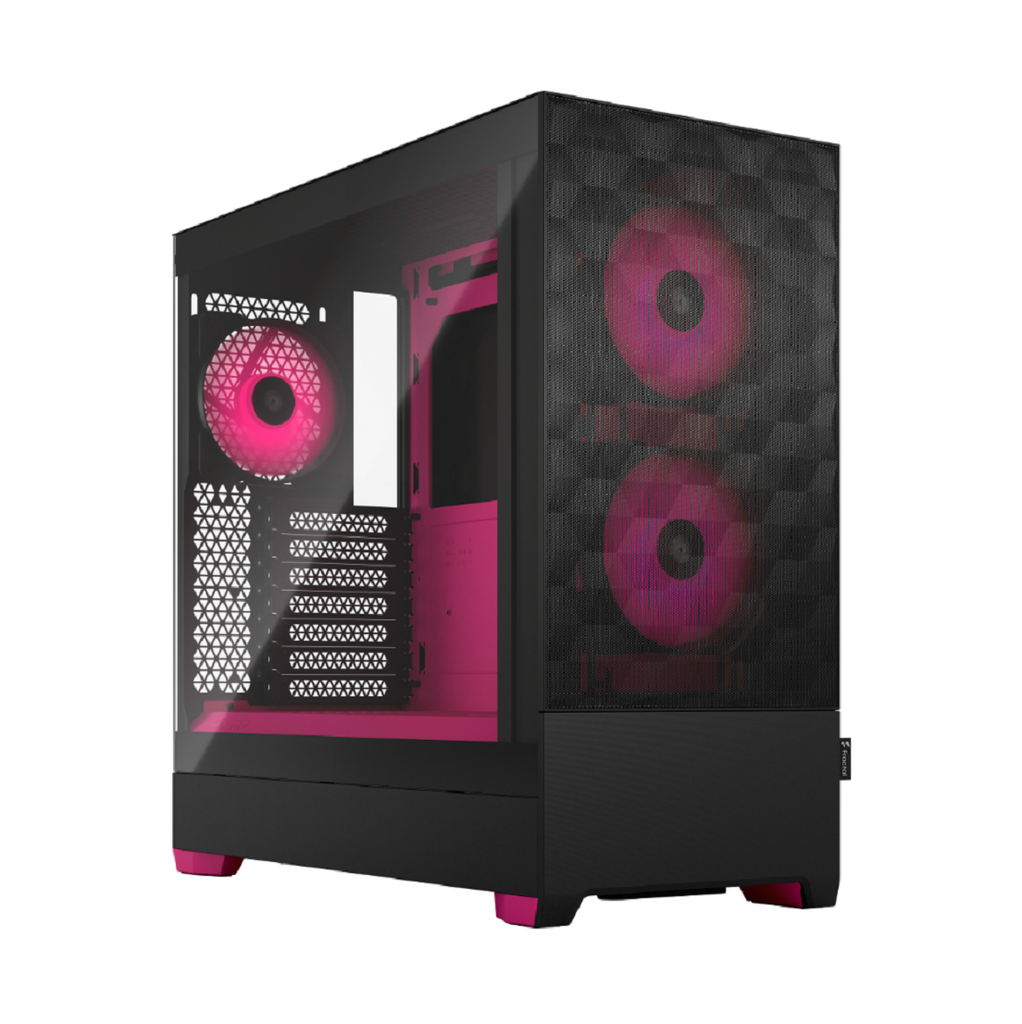 Gabinete Fractal Design Pop Air, Midi-Tower, ATX/Micro-ATX/Mini-ITX, USB 3.0, sin Fuente, 3 Ventiladores Instalados, Negro/Magenta
