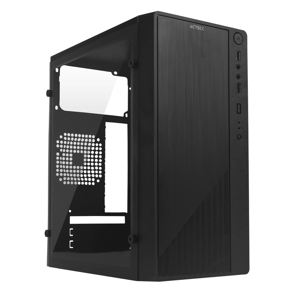 Gabinete  Acteck Kioto Gc220 Mid Tower Usb 2.0/500w Acrilico Ac-933063