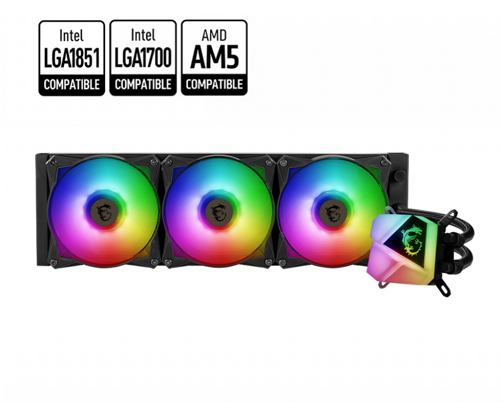 Enfriamiento Liquido Msi Mag Coreliquid C360 V2 360mm Black Argb