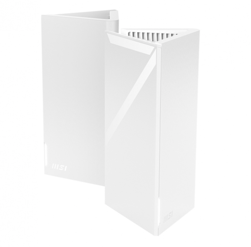 Router MSI con Sistema de Red Wi-Fi en Malla Roamii BE Lite, 2882Mbit/s, 3x RJ-45, 2.4/5GHz, 4 Antenas Internas - 2 Piezas