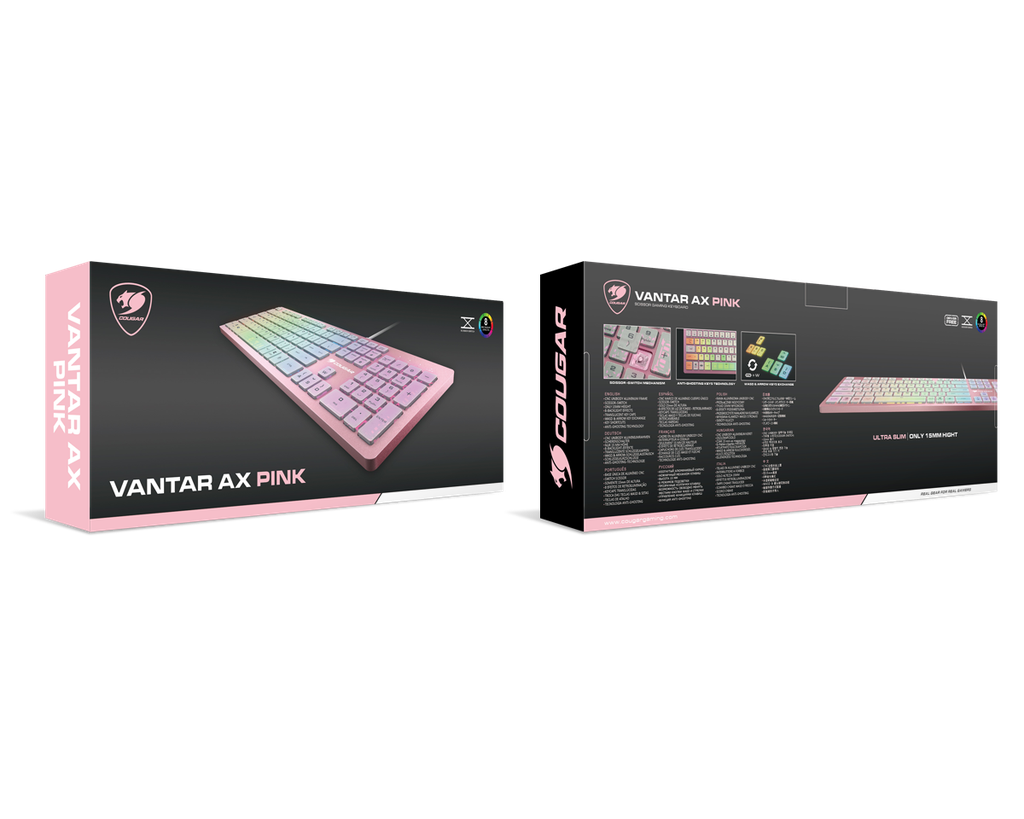 Teclado Cougar Vantar Ax Rosa