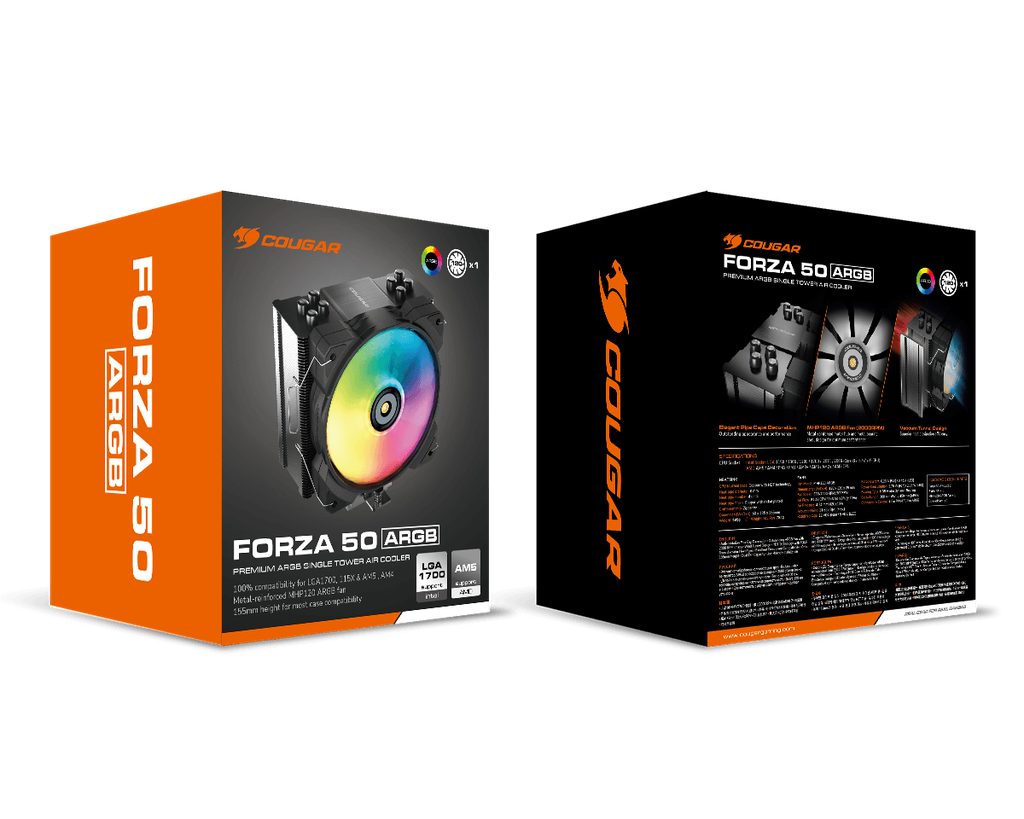 Ventilador Cpu Cougar 12 Cm Forza 50 Argb