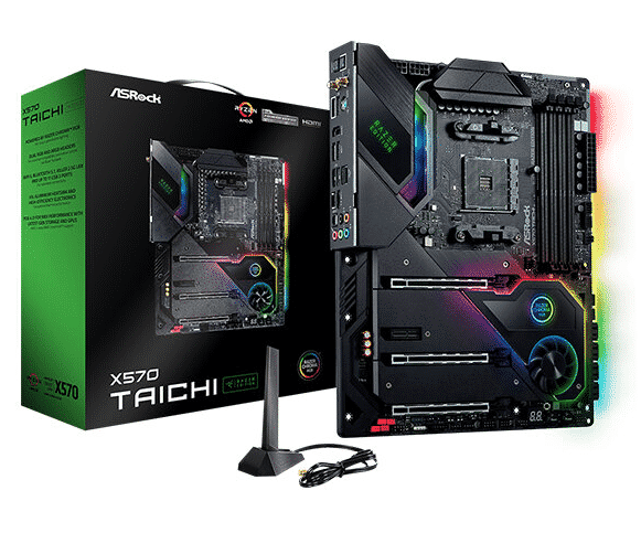 Tarjeta Madre ASRock X570 TAICHI RAZER EDITION - Socket AM4 - 4xDDR4 - 2133/4666(OC) MHz - HDMI - USB 2.0/3.2 - ATX