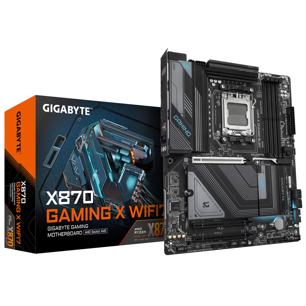 Tarjeta Madre Gigabyte X870 Gaming X Wifi7 / Amd X870 / Socket Am5 / Ddr5 4x 8200 Mt/s / Wifi7 / Bt