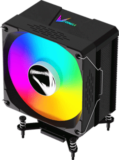Ventilador Cpu Formula Ice Burg Ex Black 120mm 125x88x155 Argb Light