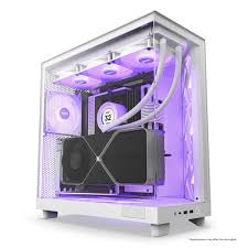 Gabinete Nzxt H6 Flow Rgb/ Vidrio Templado/blanco/atx, Micro-atx, Mini-itx/ Mid Tower/gamer