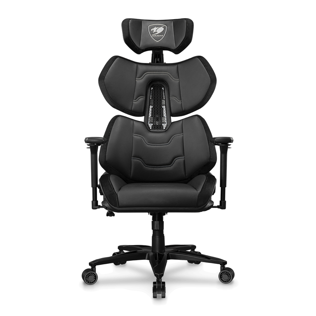 Silla Cougar Terminator Elite Cuero Sintetico / Terciopelo Black / Silver 135kg