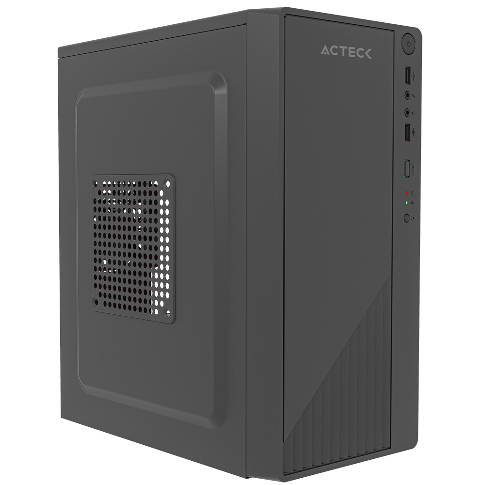 Gabinete Acteck Kioto Gc220f / Mini Torre / Micro Atx, Mini Itx / Fuente 500w Incluida / Soporte