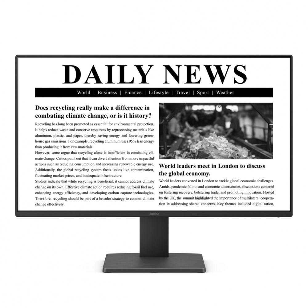 Monitor Benq Consumo Gw2491 23.8 1920x1080 Hdmi 1.4x1 Display Port 1.2x1 Audifonos Sin Bocina Negro