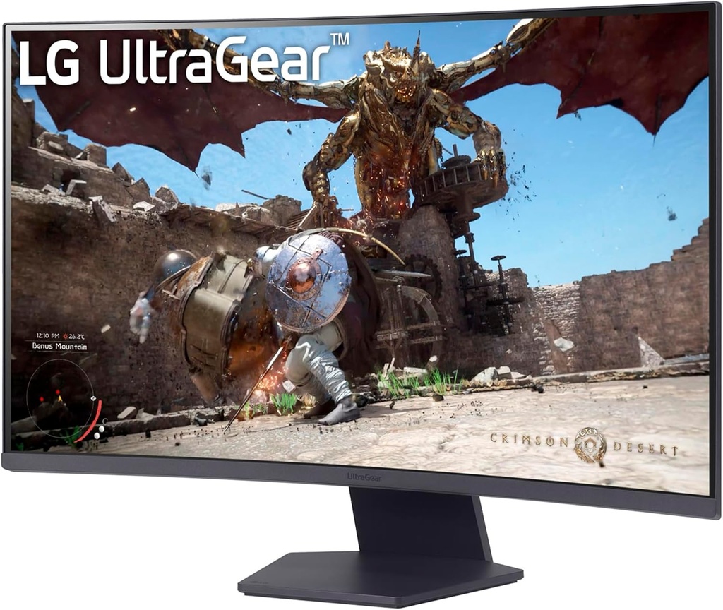 Monitor Lg Ultragear 32gs60qc Gamer Curvo Qhd 31.5,panel Va, 2560x1440, 180hz, Tr 1ms, Curvatura