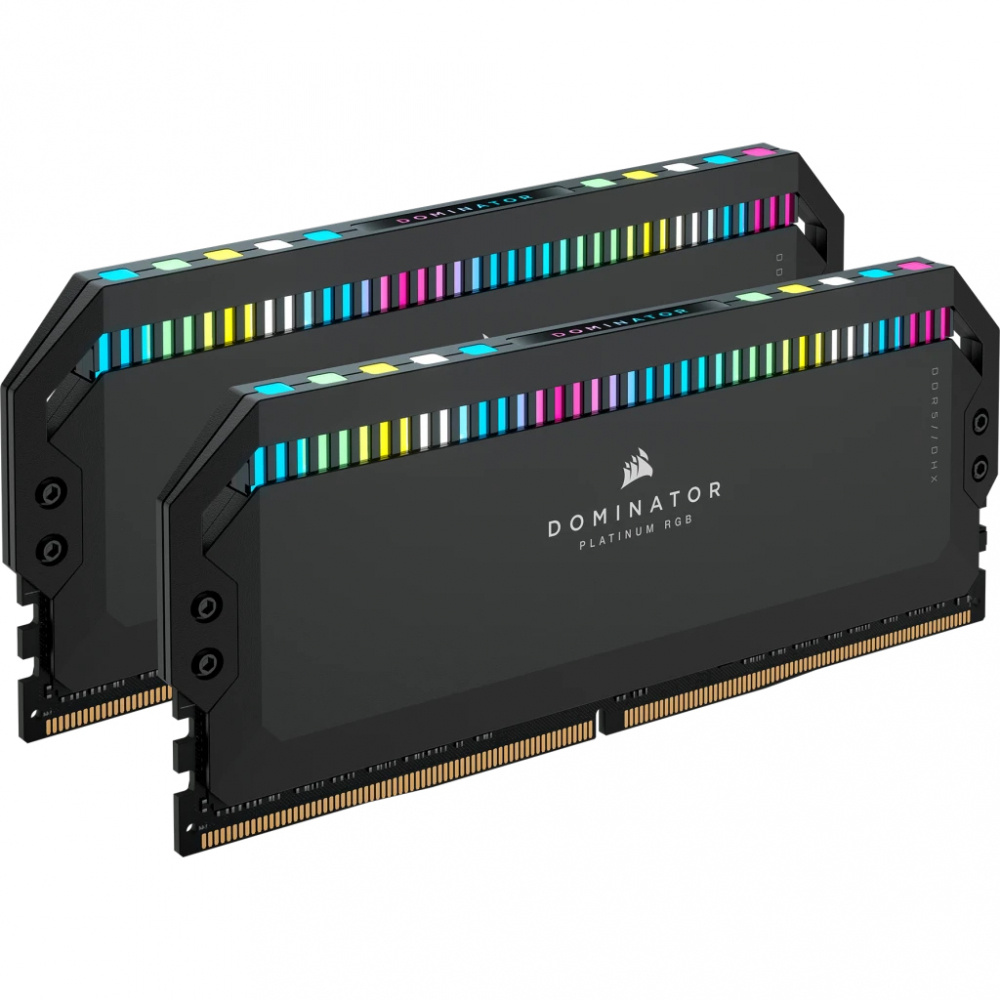 Memoria Ram Corsair Ddr5 Dominator Platinum Rgb 64gb 2x32gb 6000mt/s Cl30  Intel Xmp Black