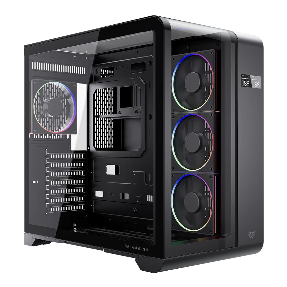 Gabinete Gamer Balam Rush Tank Expert Curve 7400 / Media Torre / Atx - M-atx - Itx / Cristal