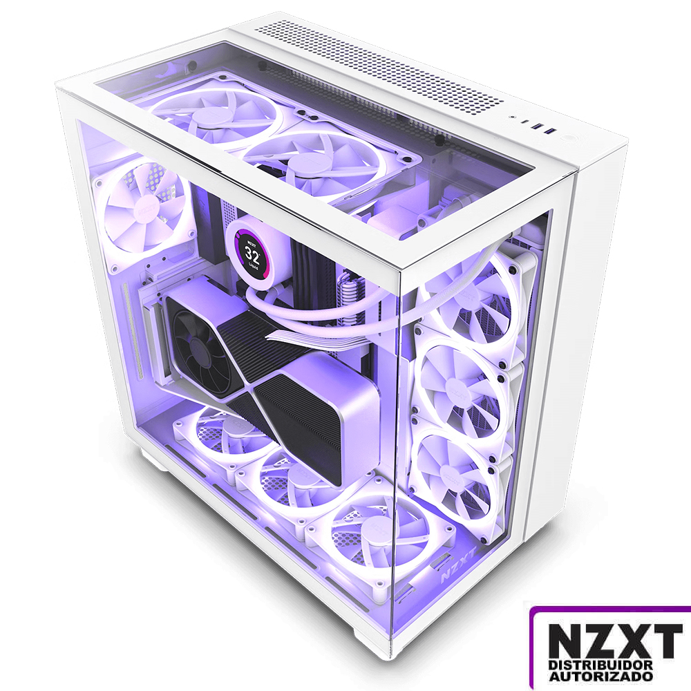 Gabinete Nzxt H9 Elite Blanco Atx