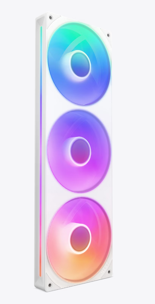 Kit 3 Ventiladores Nzxt U360 Unibody Rgb 360mm Blanco