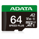 Memoria Microsdxc Adata 64gb U3 V30s Speed Plus (ud64gui3v30a2sp-ra1)