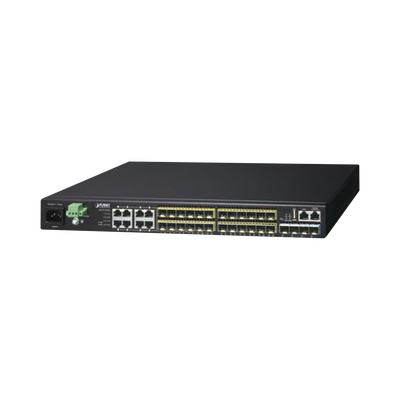 Switch Core Capa 3, 24 Puertos Sfp 100/1000x, 8 Puertos Compartidos Gigabit Ethernet, 4 Puertos Sfp De 10 Gbps