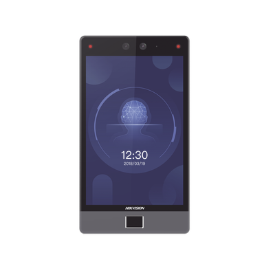 Terminal Facial Min Moe 8" Touch Con Lector De Huellas / Delgada Y Estética / Poe / 100,000 Rostros / Exterior Ip65 / Función De Videoportero Y Lectura De Códigos Qr / Lectura De Tarjetas