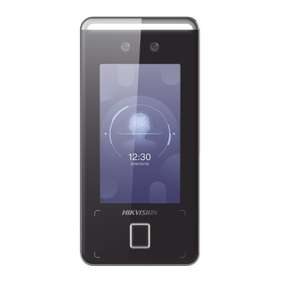 Terminal Min Moe Wifi De Reconocimiento Facial Ultra RÁpido (exterior Ip65) / Hasta 1.5 Mts En Lectura / Soporta P2p Hik-connect / 3,000 Usuarios /qr Y Videoportero (ambientes De Bajo Ruido)
