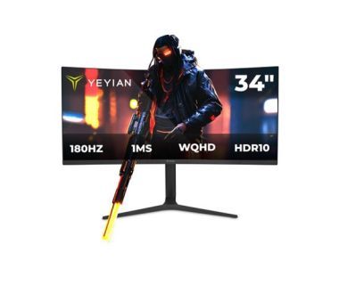 Monitor Yeyian Gamer Curvo 34" 2k 180hz Ymc-fv234-m1