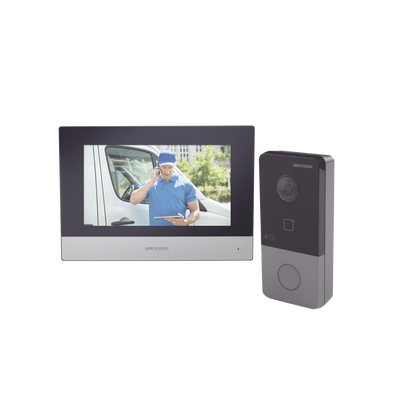 Kit De Videoportero Ip Poe Estandar Con Llamada A App De Smartphone (hikconnect) / Apertura Con Tarjeta Mifare / Frente De Calle Ip65 / Soporta 1 Departamento