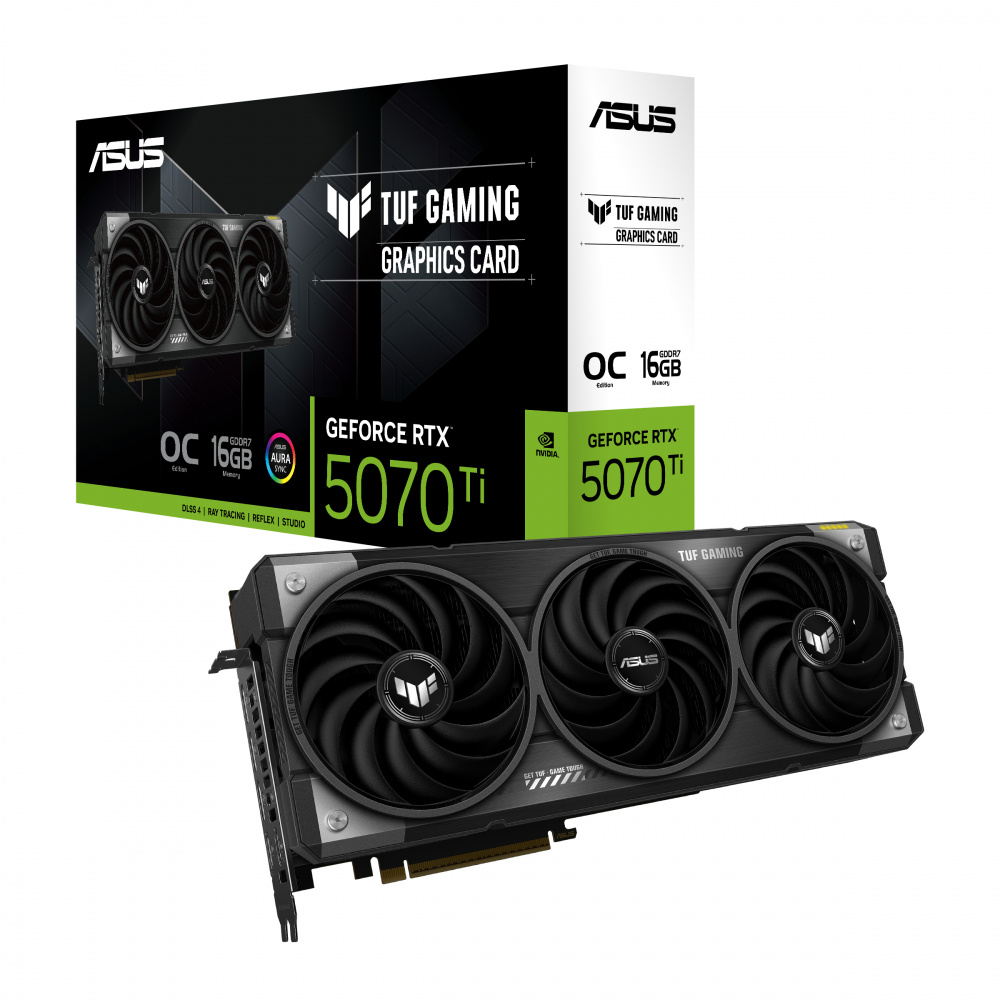Tarjeta de Video ASUS NVIDIA TUF Gaming GeForce RTX 5070 Ti, 16GB 256-bit GDDR7, PCI Express 5.0