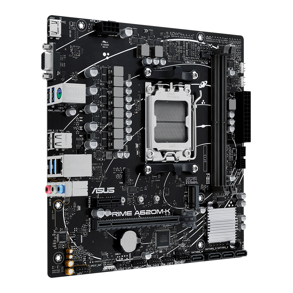 Tarjeta Madre Asus Prime A620m-k Soc Am5/ddr5/hdmi/vga