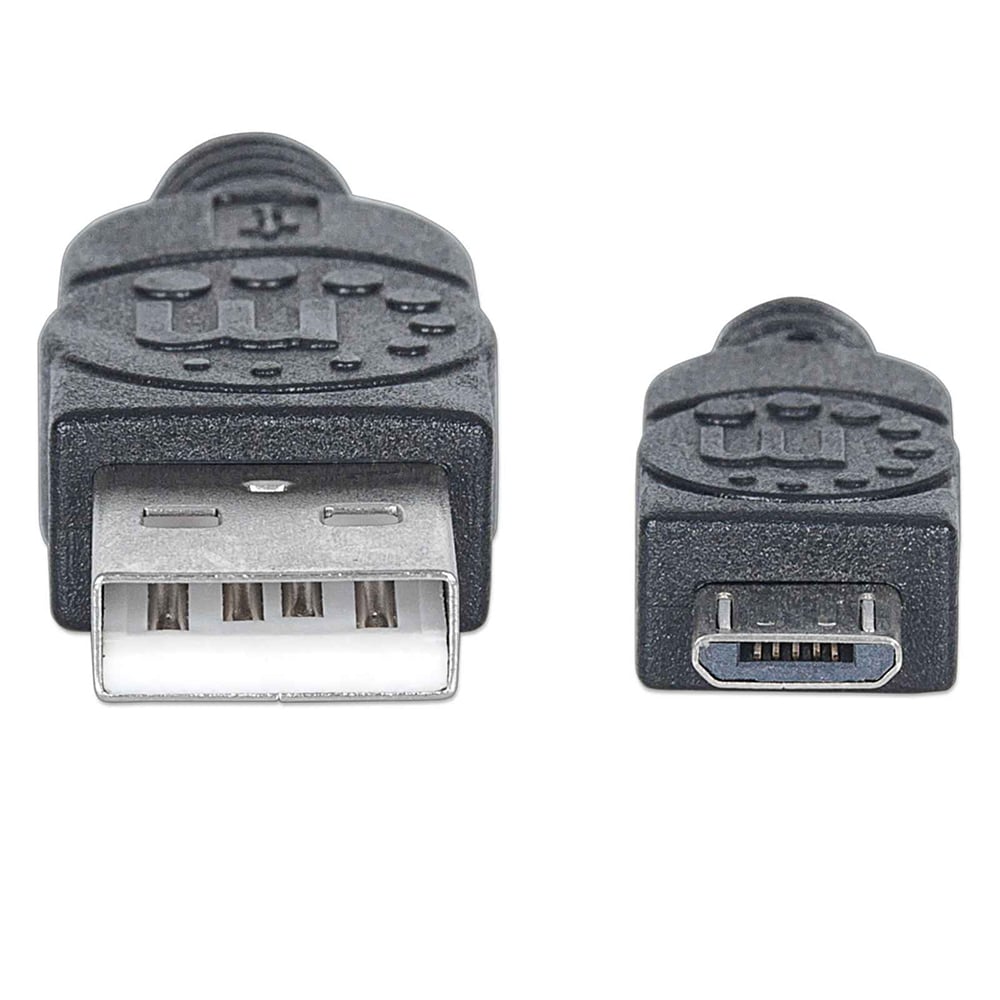 CABLE MANHATTAN USB 2.0 A - MICRO B  3.0 MTS NEGRO PVC 325684