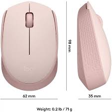 Mouse Logitech M170 Optico Usb Plug &amp; Play 1,000 Dpi Rose (910-006862)