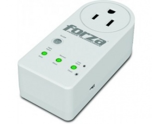 Protector De Voltaje Forza Fvp-1201b Blanco, 900j/1800w, 1 Sld, Giro De 350 Grados,