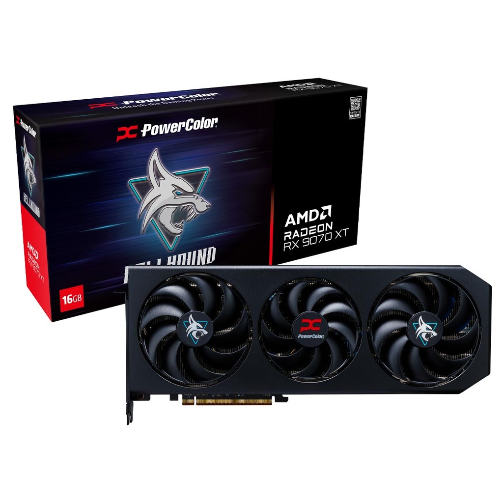 Tarjeta de Video PowerColor AMD Radeon RX 9070 XT Hellhound, 16GB 256-bit GDDR6, PCI Express 5.0
