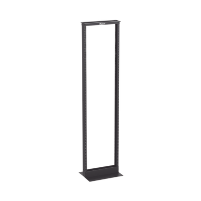 Rack De Dos Postes Estándar De 19 In, Rieles Numerados Y Roscados #12-24, Fabricado En Aluminio, 45 Unidades De Rack, Color Negro