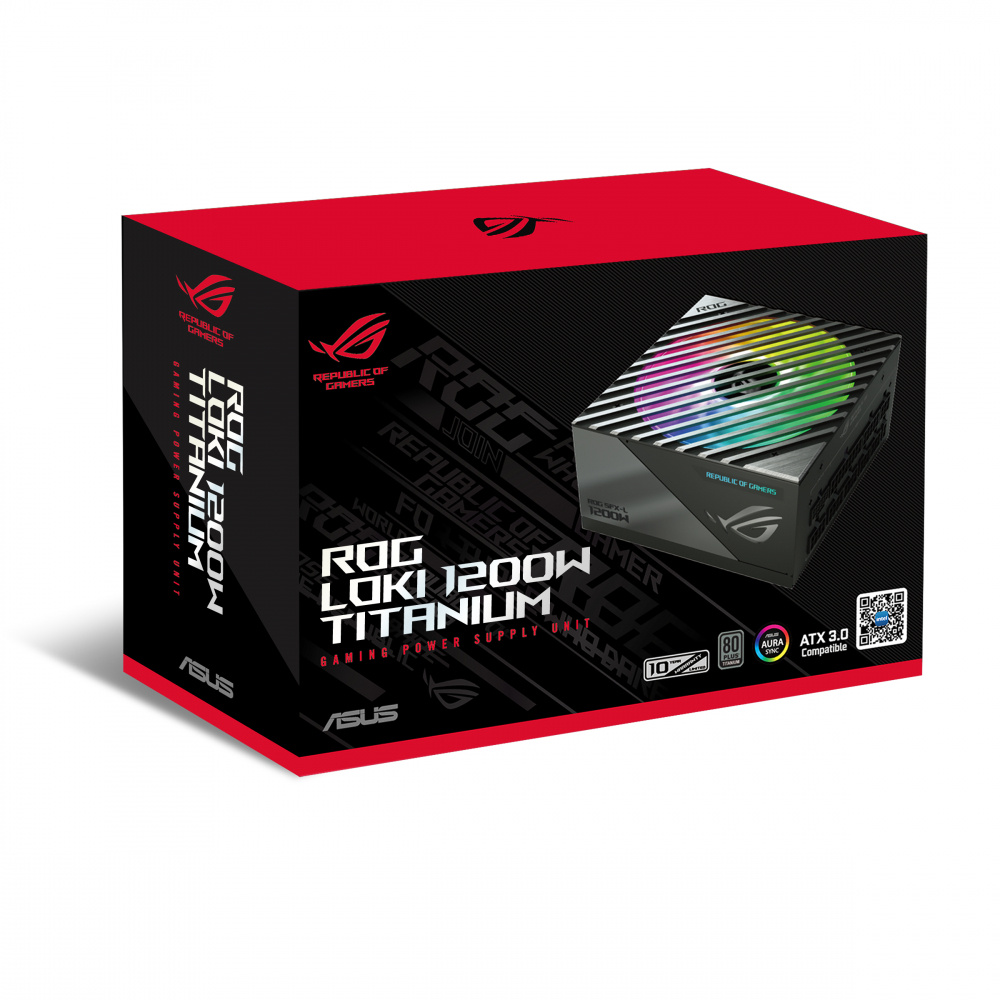 Fuente De Poder Asus Rog-loki-1200t /80plus Titanium /s++ /modular /1600w /sfx-l /argb /gamer
