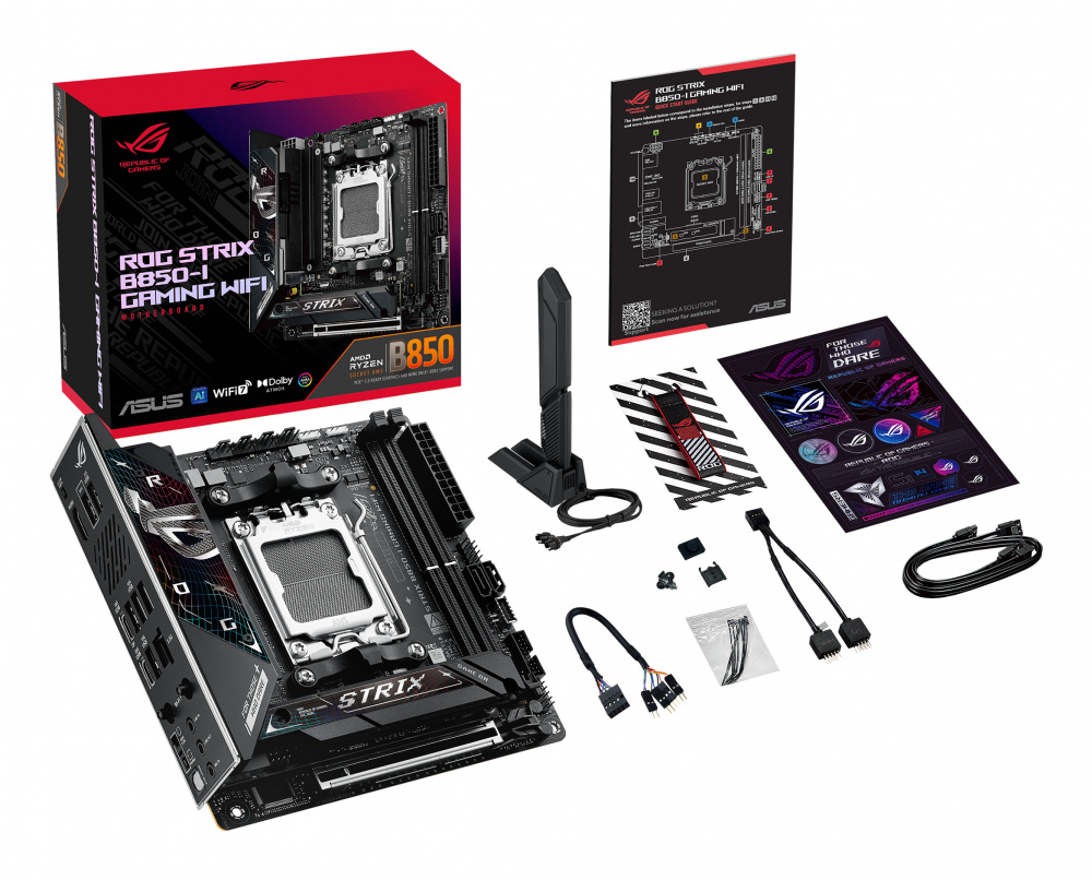 Tarjeta Madre Asus B850 Amd S-am5 9a Gen /2x Ddr5 8400 /hdmi /dp Tipo-c /2x M.2 /4x Usb 3.2 /wifi 7 /bluetooth
