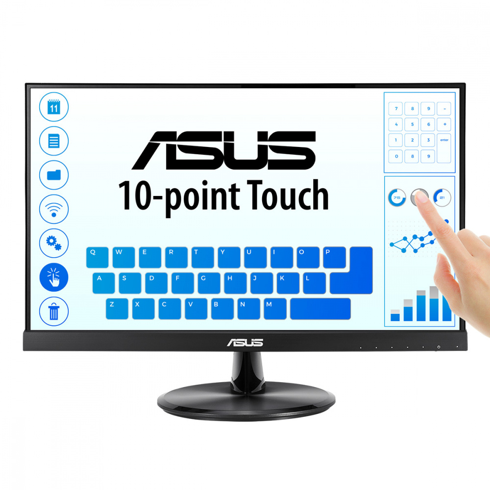Monitor Touch Asus Vt229h /21.5 /1920x1080 /tr 5ms /hdmi /vga /vesa /altavoces
