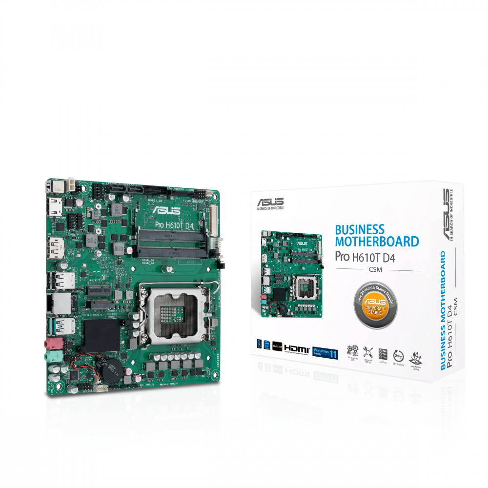 Tarjeta Madre Asus Pro H610t D4-csm 1700/hdmi/dp
