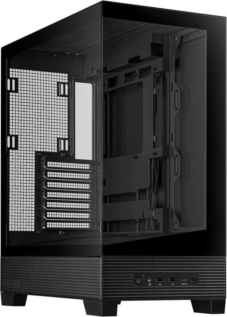 Gabinete Asus a31 Tg Black M-atx Cristal Templado/2xusb-c/negro