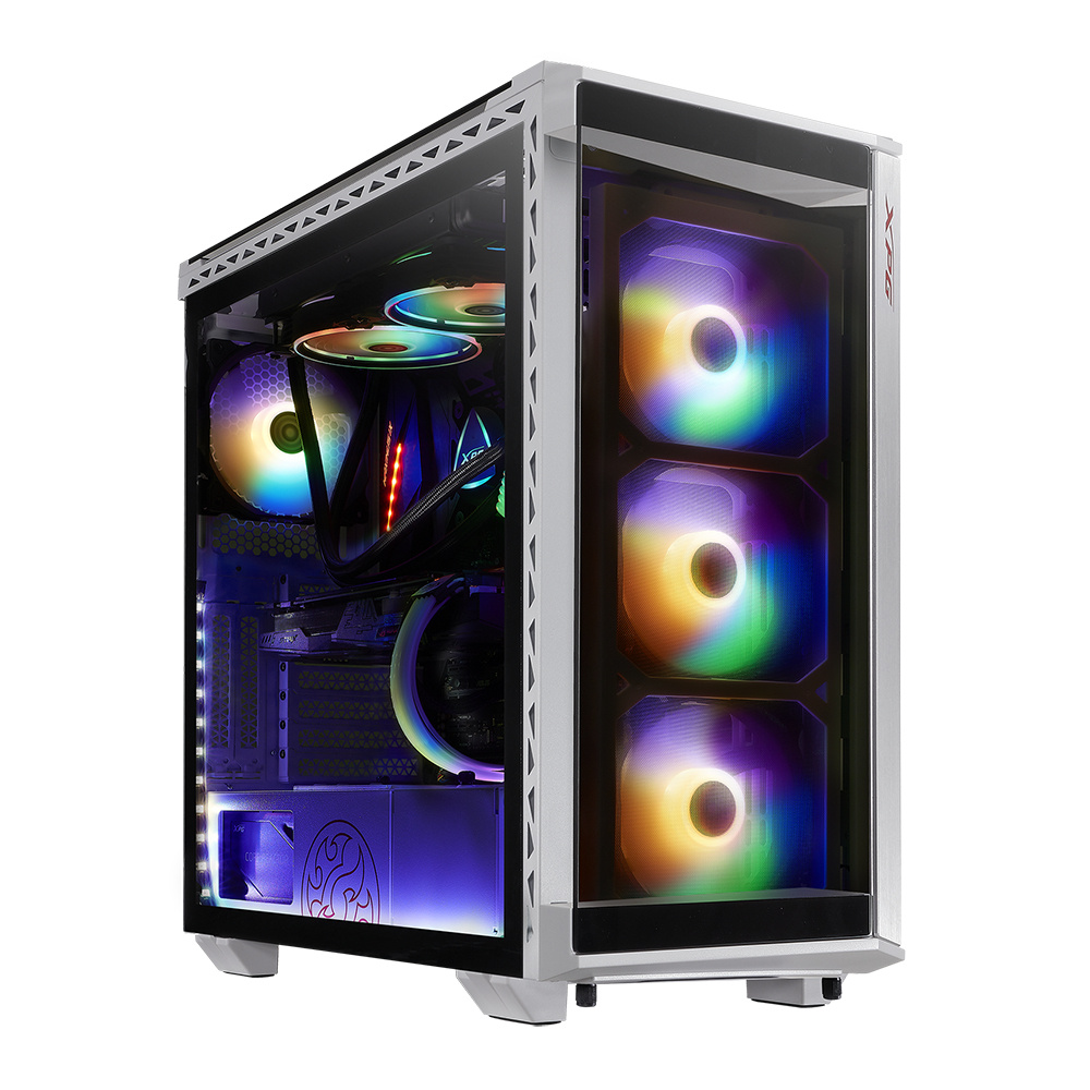 Gabinete Adata Xpg Battlecruiser Media Torre Atx Cristal Templado 4 Ventiladores  Blanco