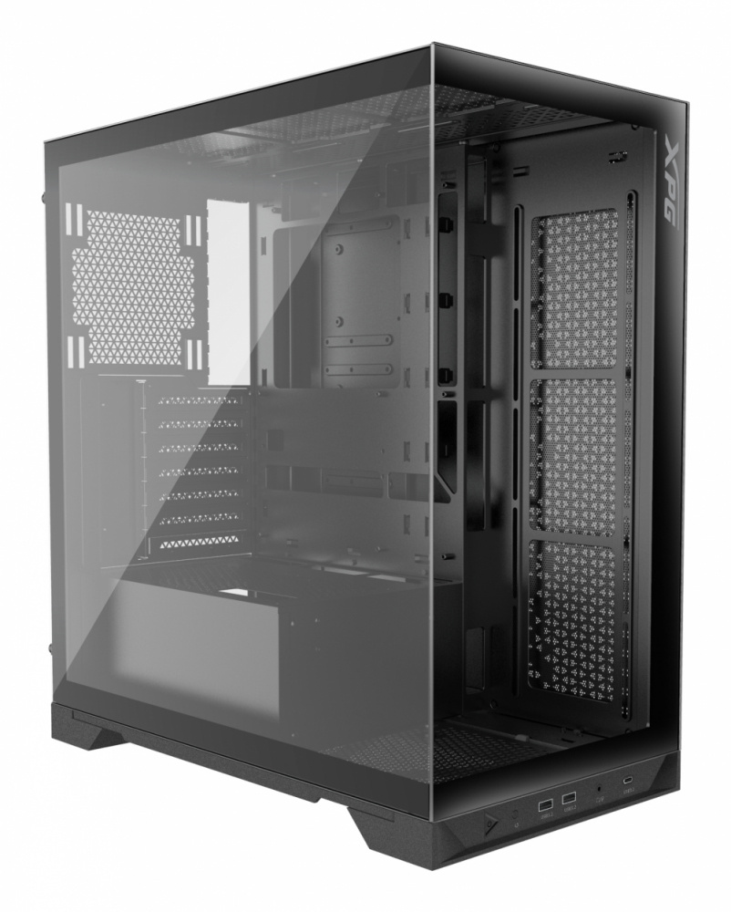 Gabinete Gamer Adata Xpg Invader X Media Torre Cristal Templado Atx Negro (invaderxmt-bkcww)