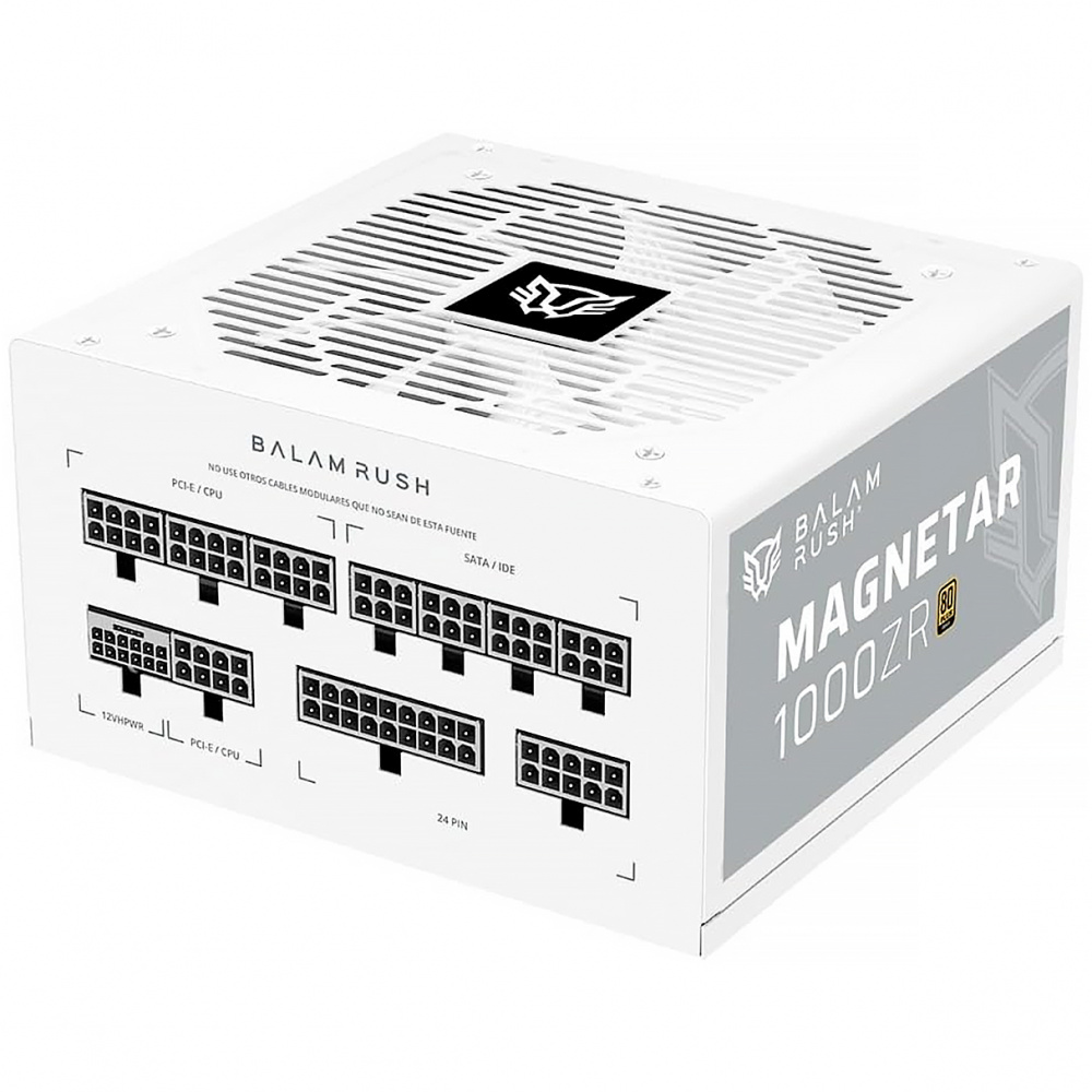 Fuente De Poder Gamer Balam Rush Magnetar 1000zr / 1000 W / Atx 3.0 / Full Modular / Certificada 80
