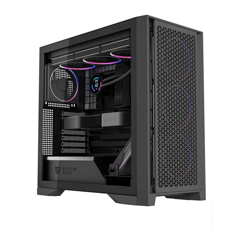 Gabinete Gamer Balam Rush Carbono Polar Twin Mate 9900 / Media Torre / Atx - M-atx - Itx /
