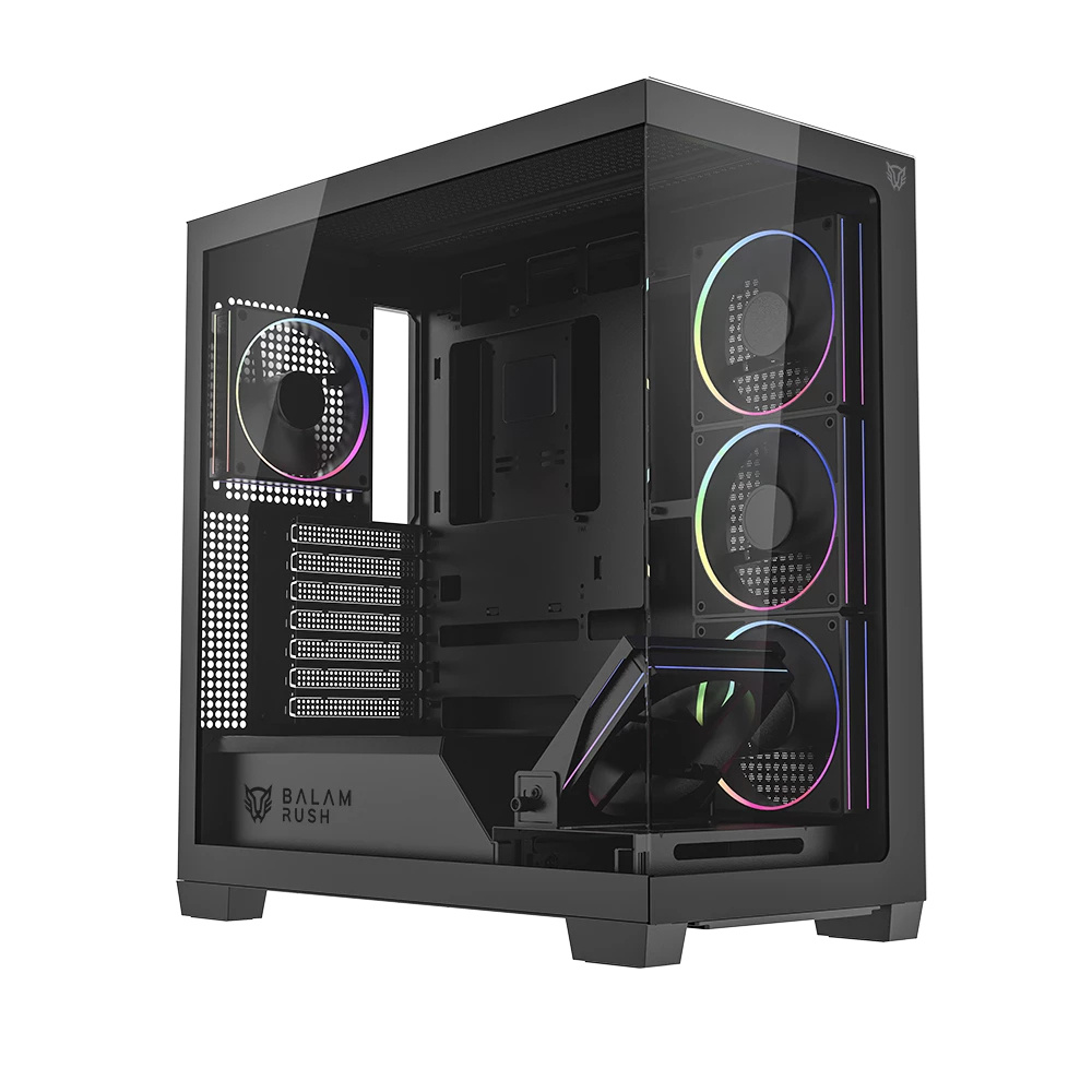 Gabinete Gamer Balam Rush Tank Polar 7900 / Media Torre / Atx - M-atx - Itx / Ventiladores Incluidos