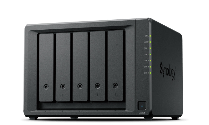 Unidad De Expansion Synology Dx525 5 Bahias 3.5 Sata Hdd/2.5 Sata Ssd/hasta 100tb/hot-swap Solo