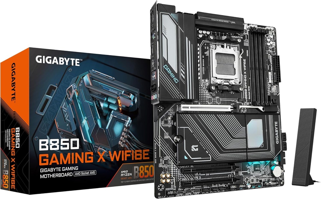 Tarjeta Madre Gigabyte B850 Gaming X Wifi6e / Socket Amd Am5 / Ddr5 8200 Mt/s / Wifi6 / Atx / Gamer