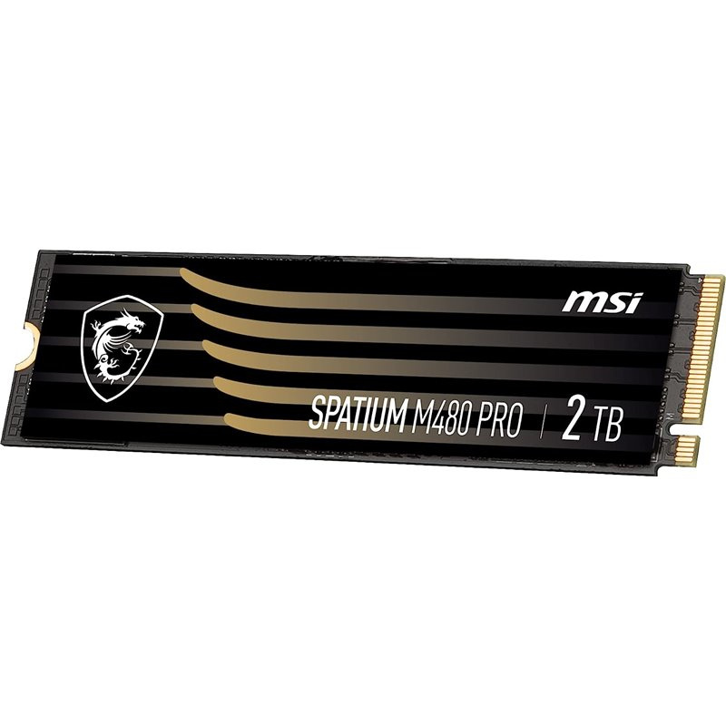 Unidad De Estado Solido Ssd Interno Msi Spatium M480 2 Tb M.2 2280 Pcie Gen4x4, Nvme 1.4 Lec 7400/